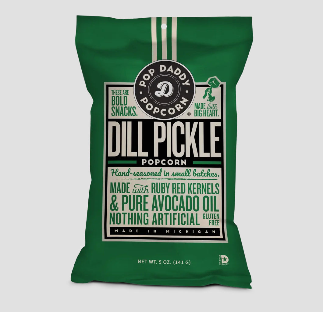 Dill pickle popcorn- pop daddy popcorn