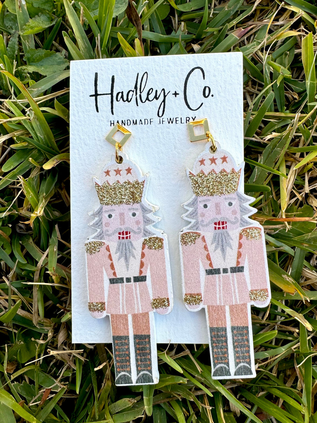 Pink nutcracker Hadley + co earrings