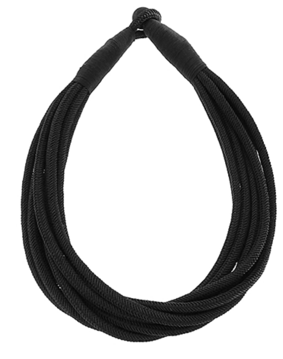 Black rope necklace