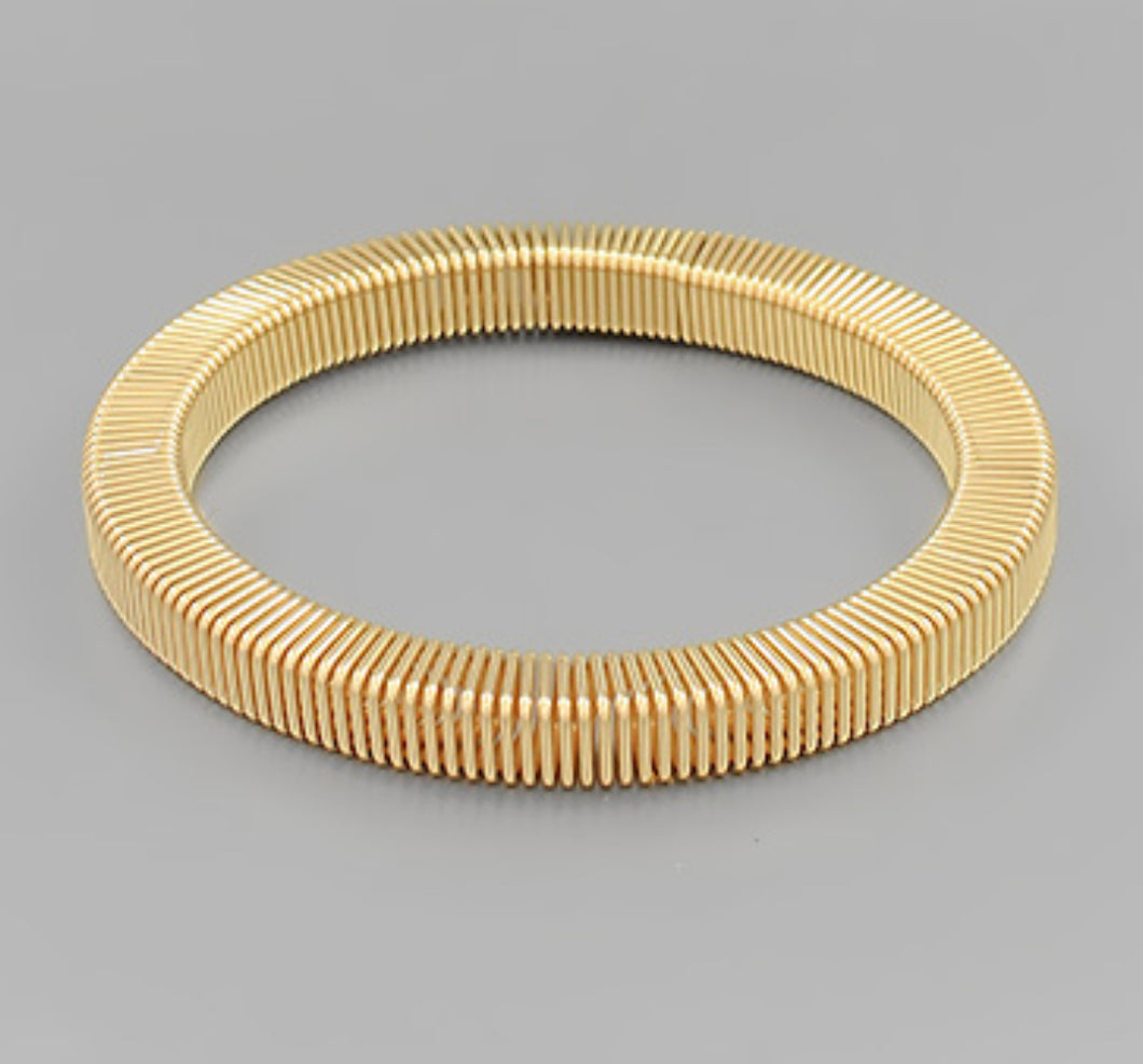 Gold omega chain bangle