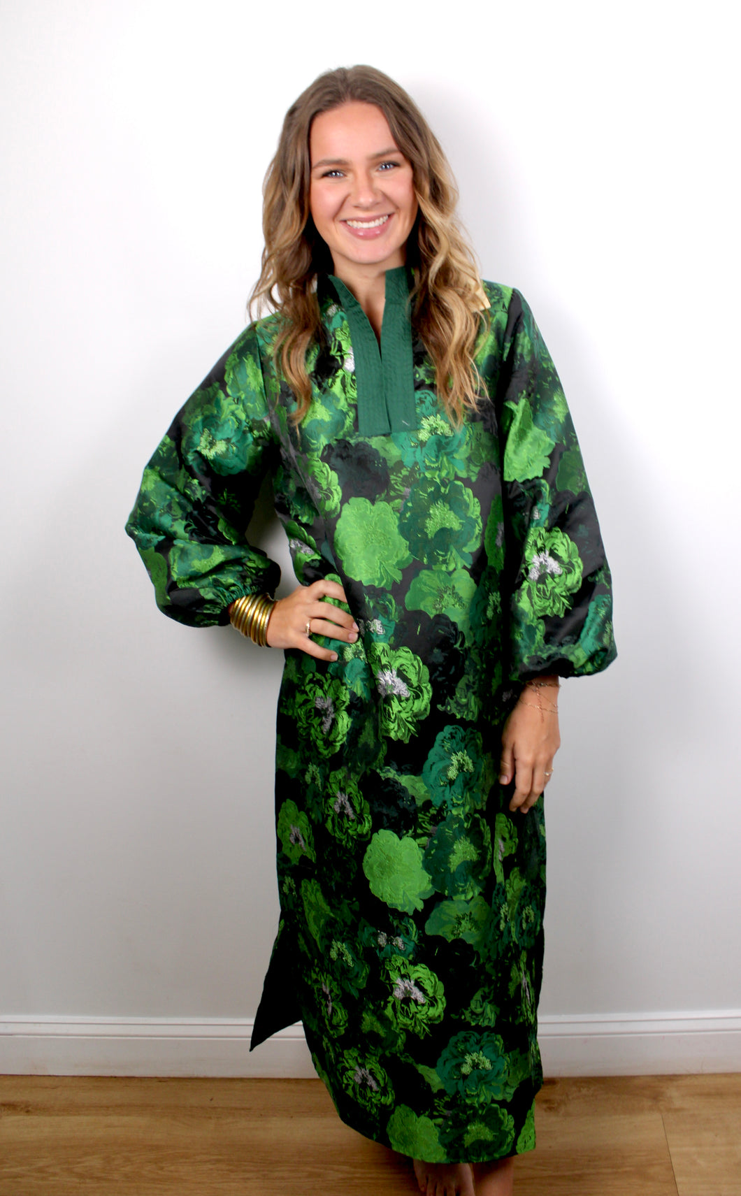 Green foil dress - last chance