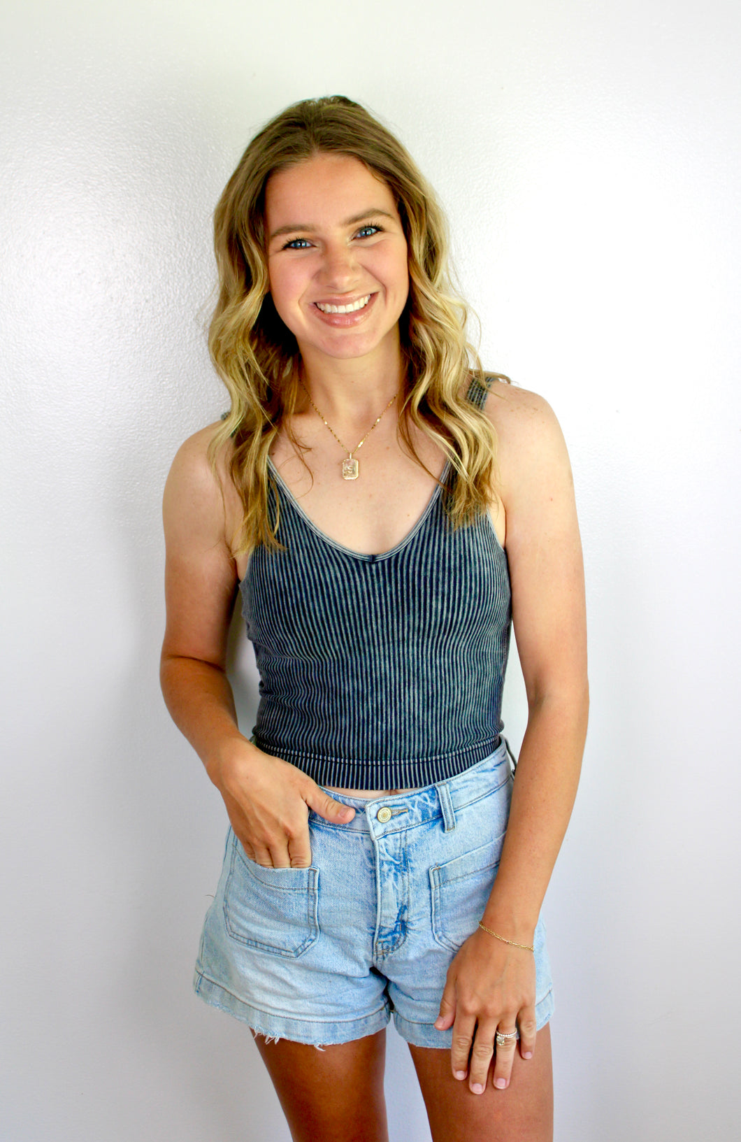Charcoal padded tank