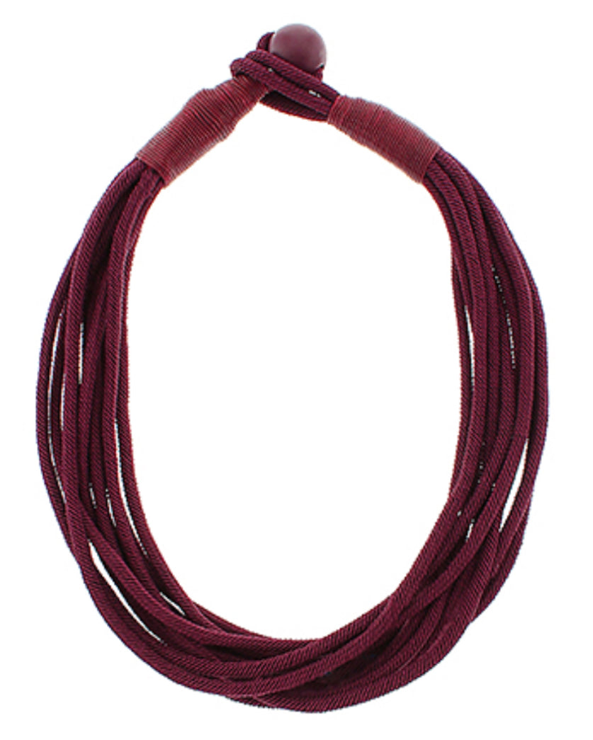 Wine rope necklace
