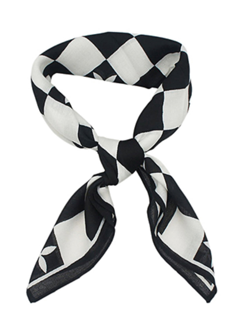 Black Check scarf