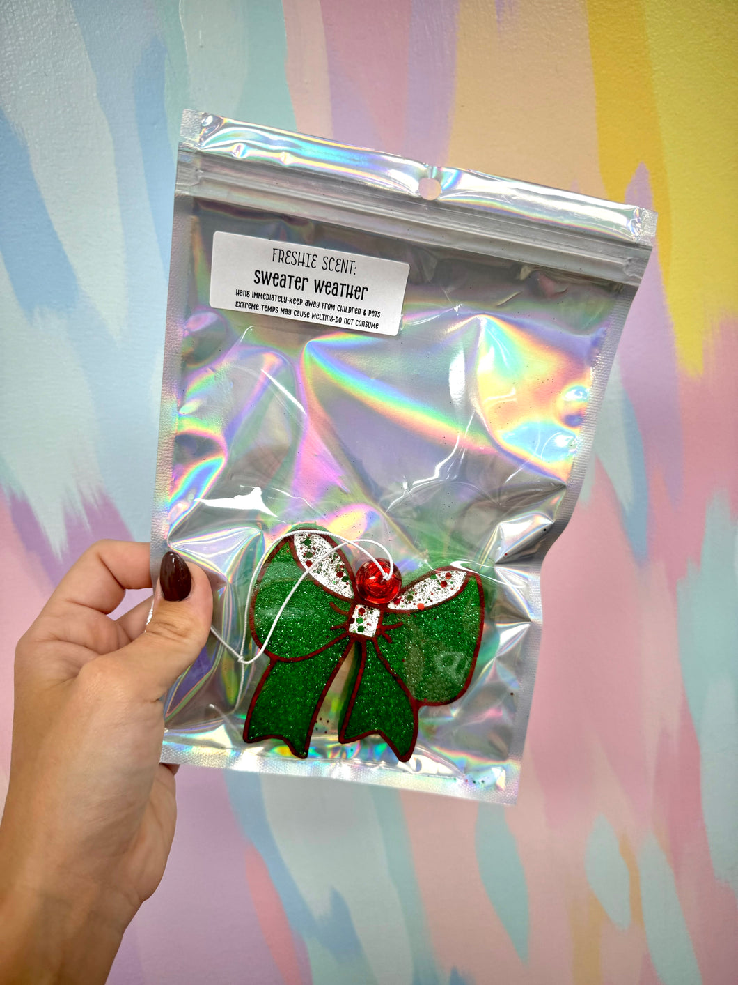 Bow Christmas freshie