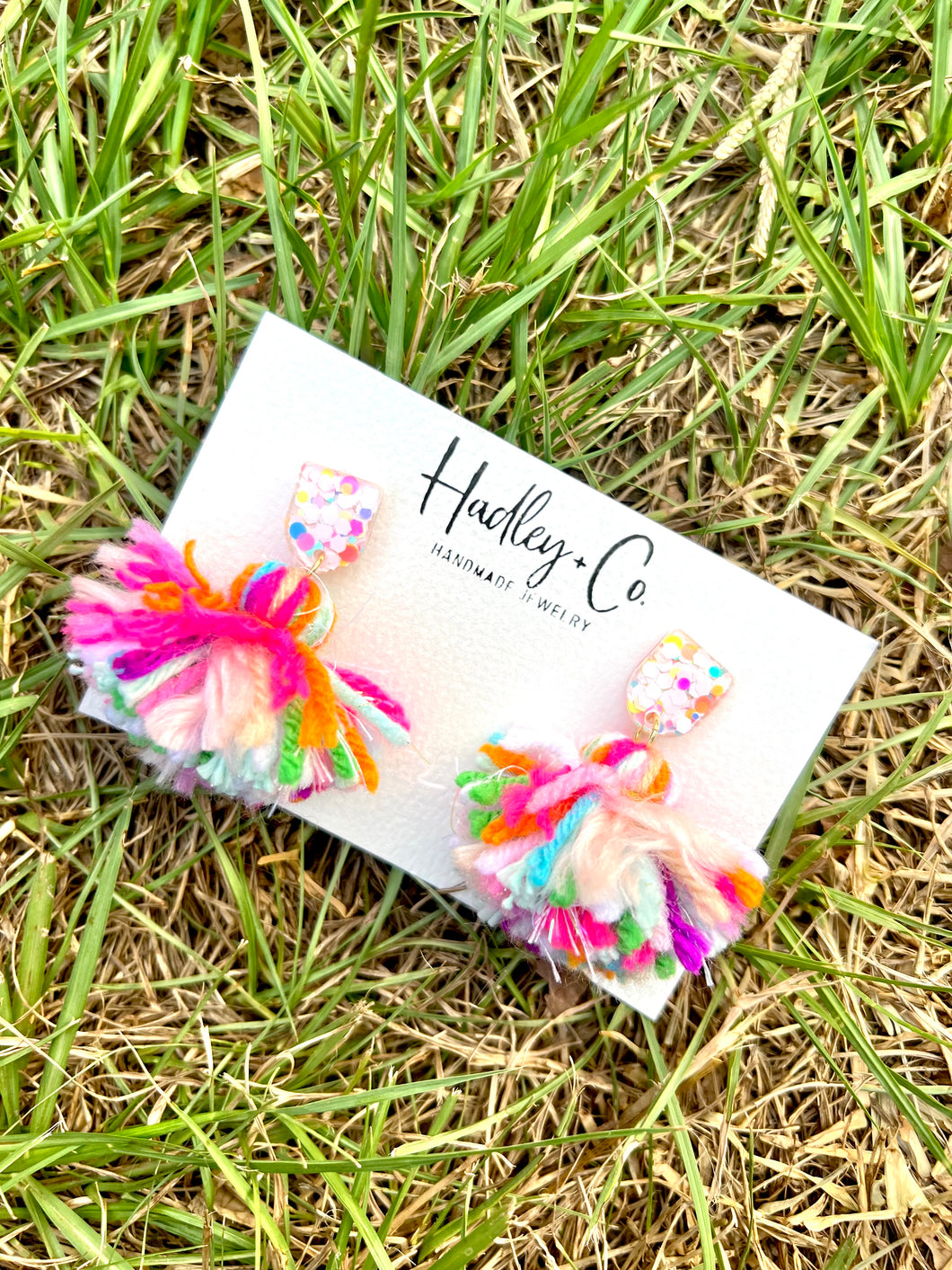 Confetti pom Hadley + co earrings