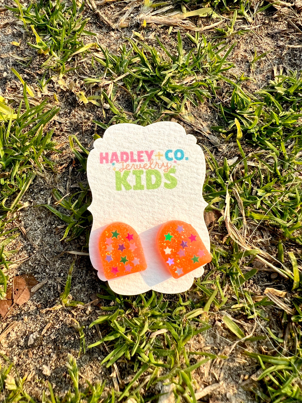 Orange star Hadley + co earrings