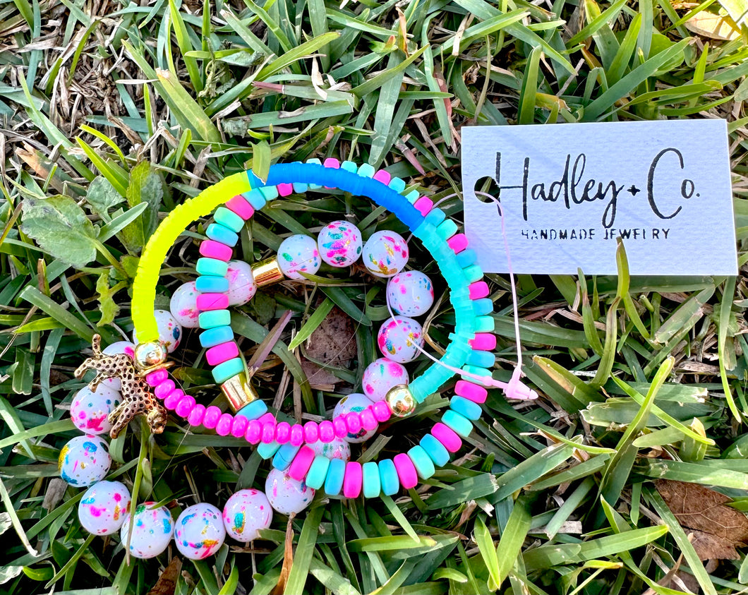 Splatter Hadley +co bracelet set