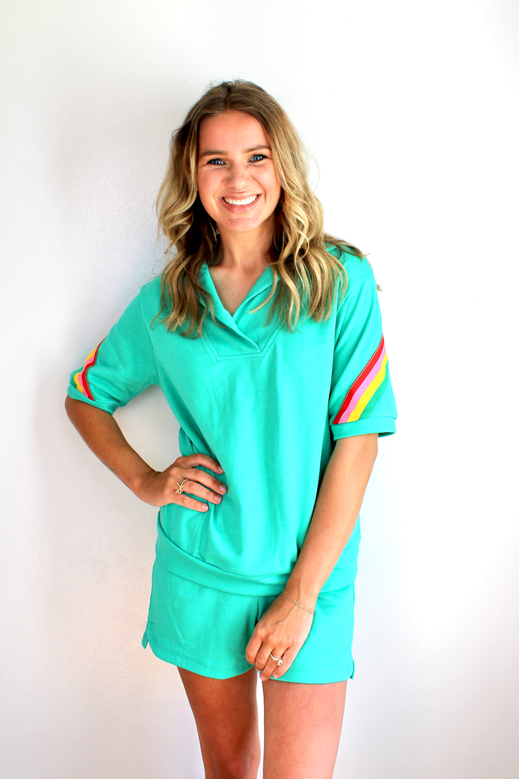 Green color shorts set- last chance