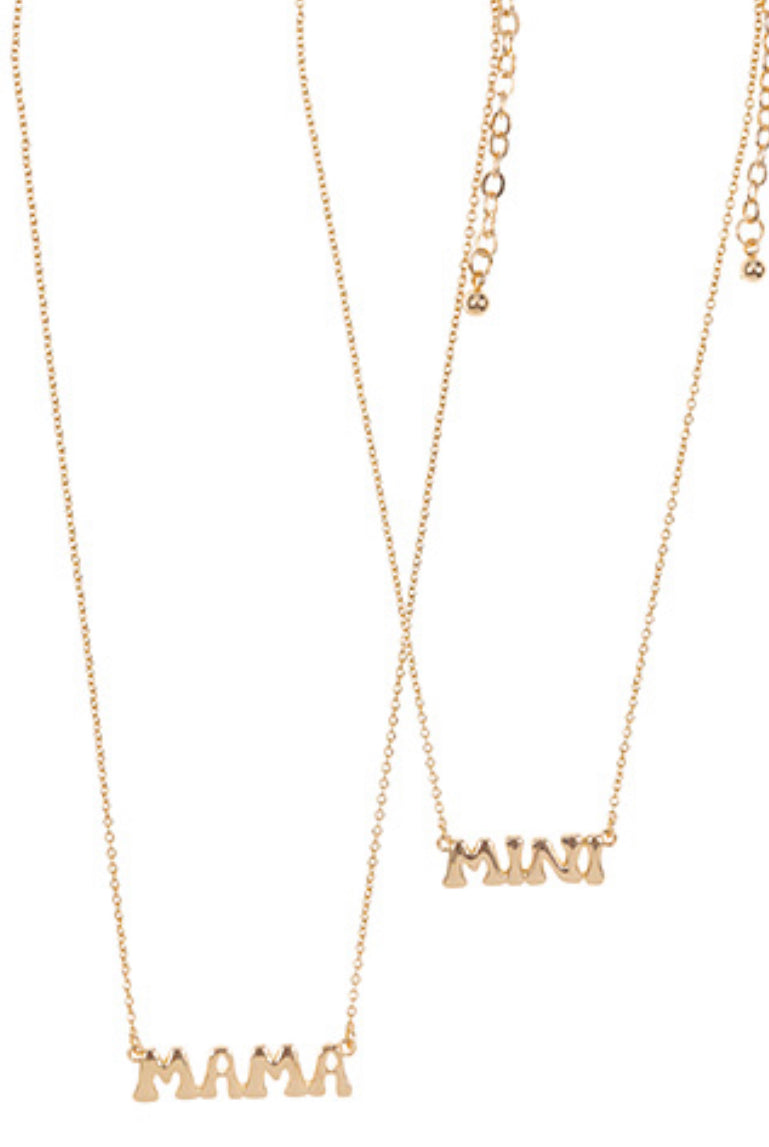 Mama mini necklace set