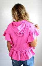 Load image into Gallery viewer, Pink hooded top
