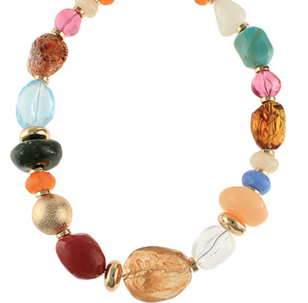 Multi stoned necklace