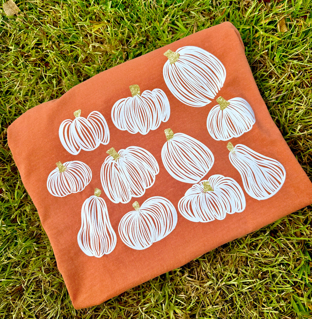 Rust pumpkin tee