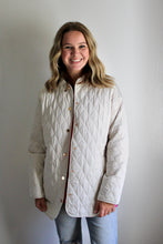 Load image into Gallery viewer, Cream quilted jacket
