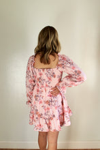 Load image into Gallery viewer, Pink floral bow dress
