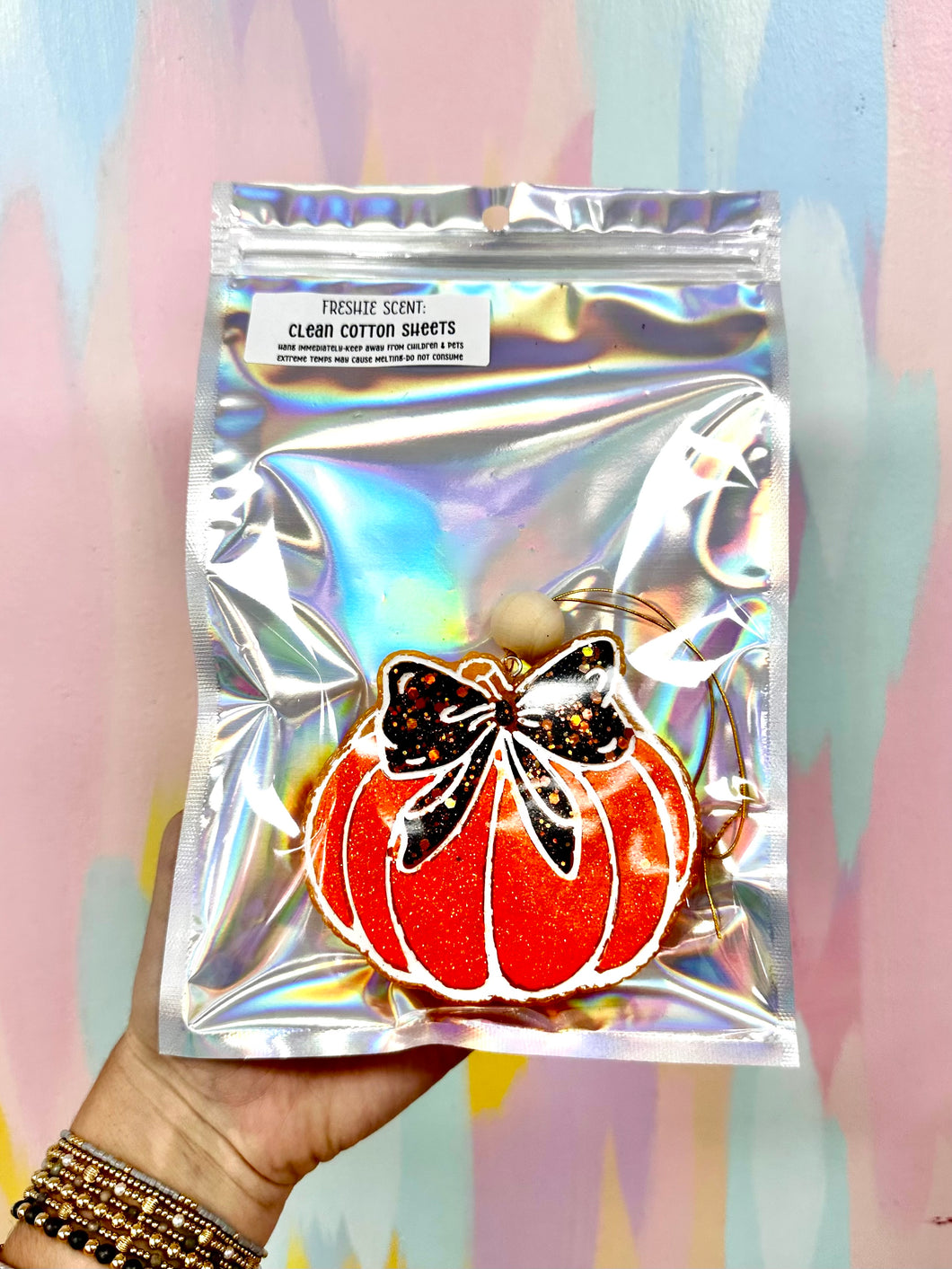Orange pumpkin freshie