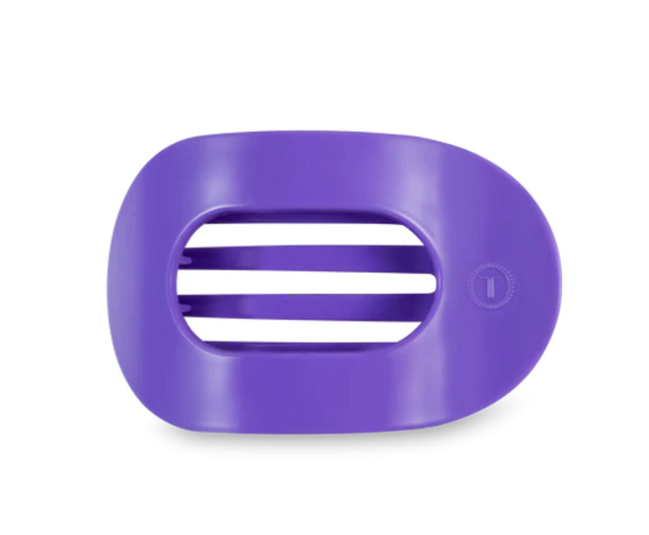 Purple flat teletie clip