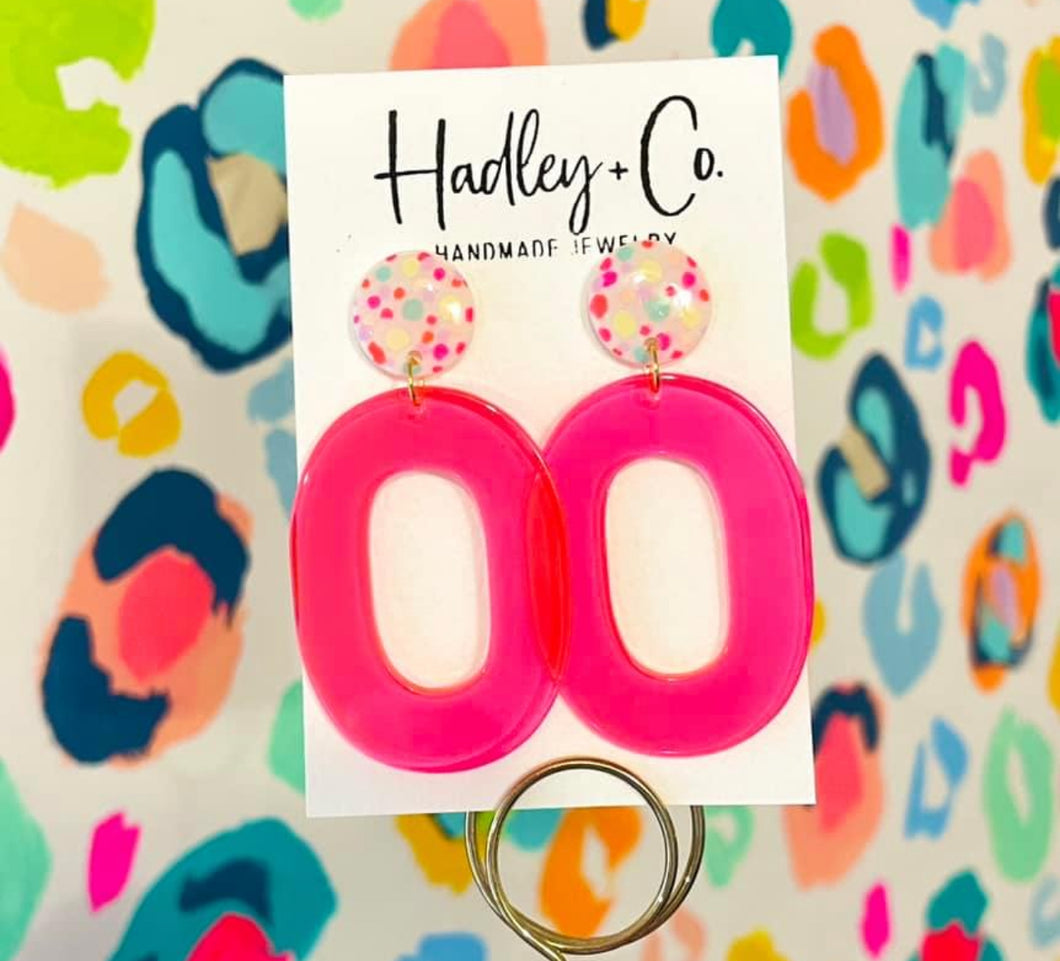 Neon spot Hadley + co earrings