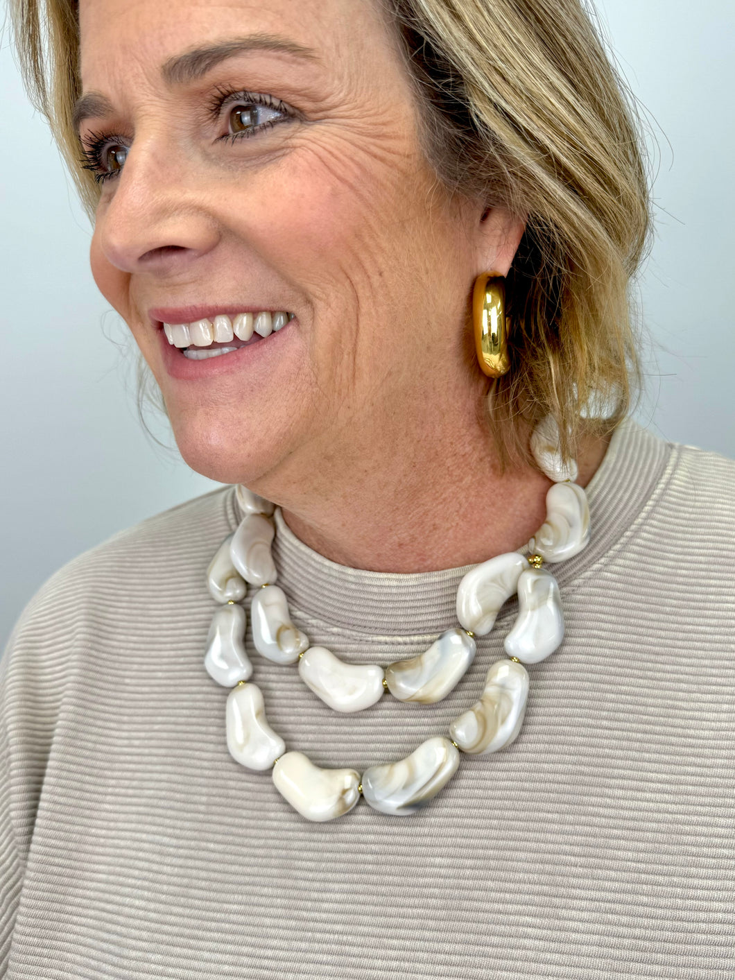 Double row necklace- hart designs