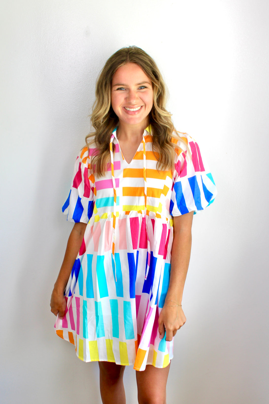 Multi colorblock dress
