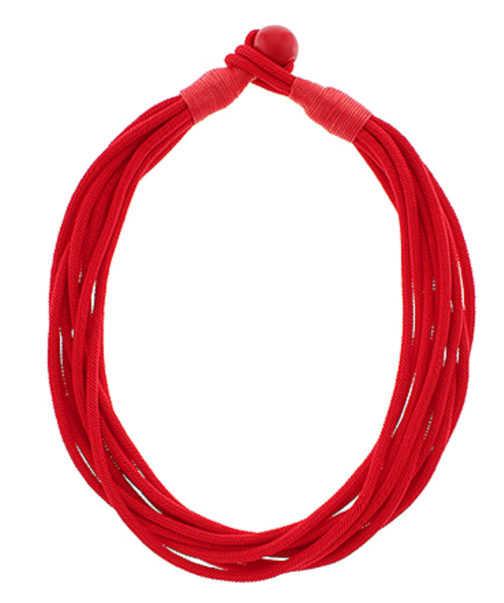 Red rope necklace