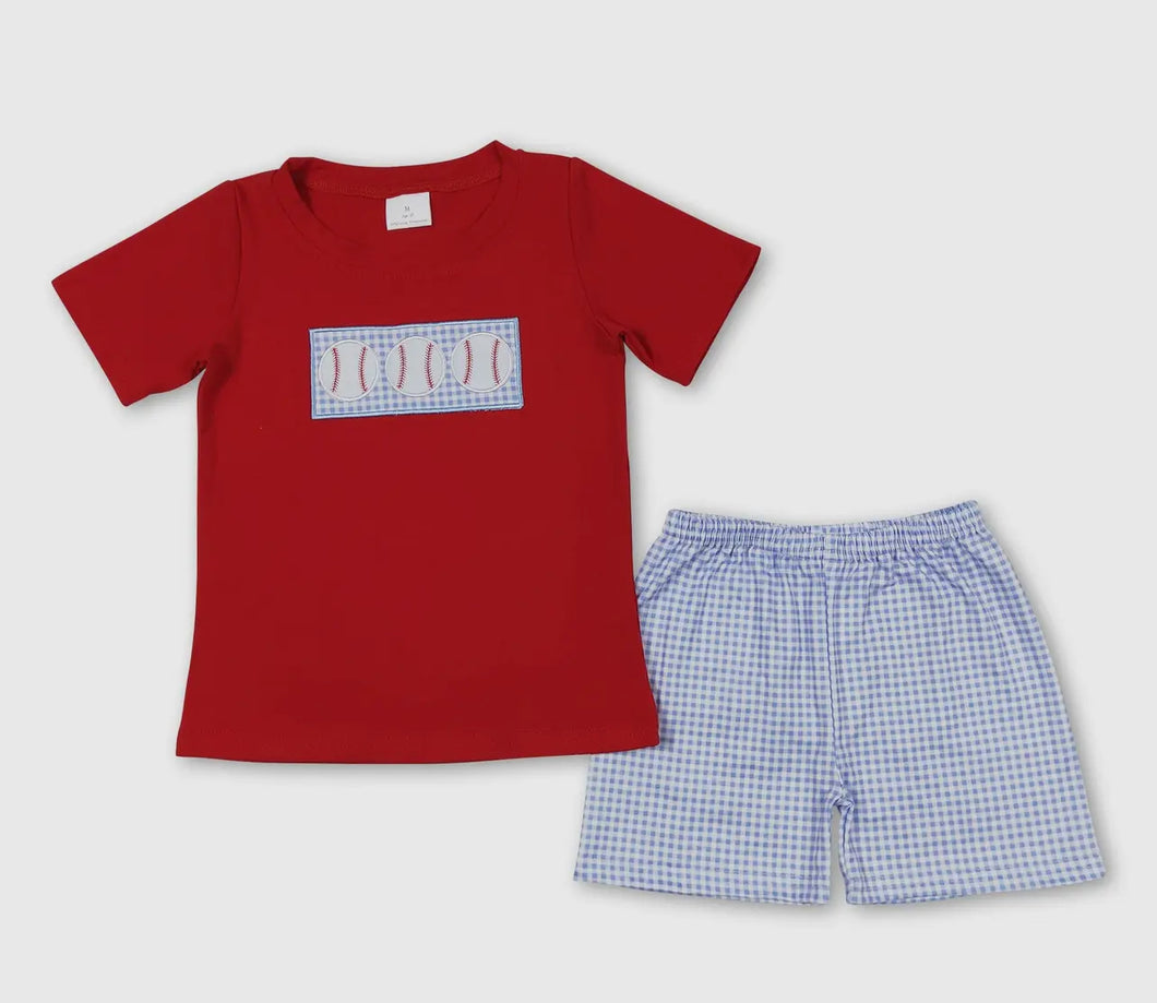 Baseball shorts set