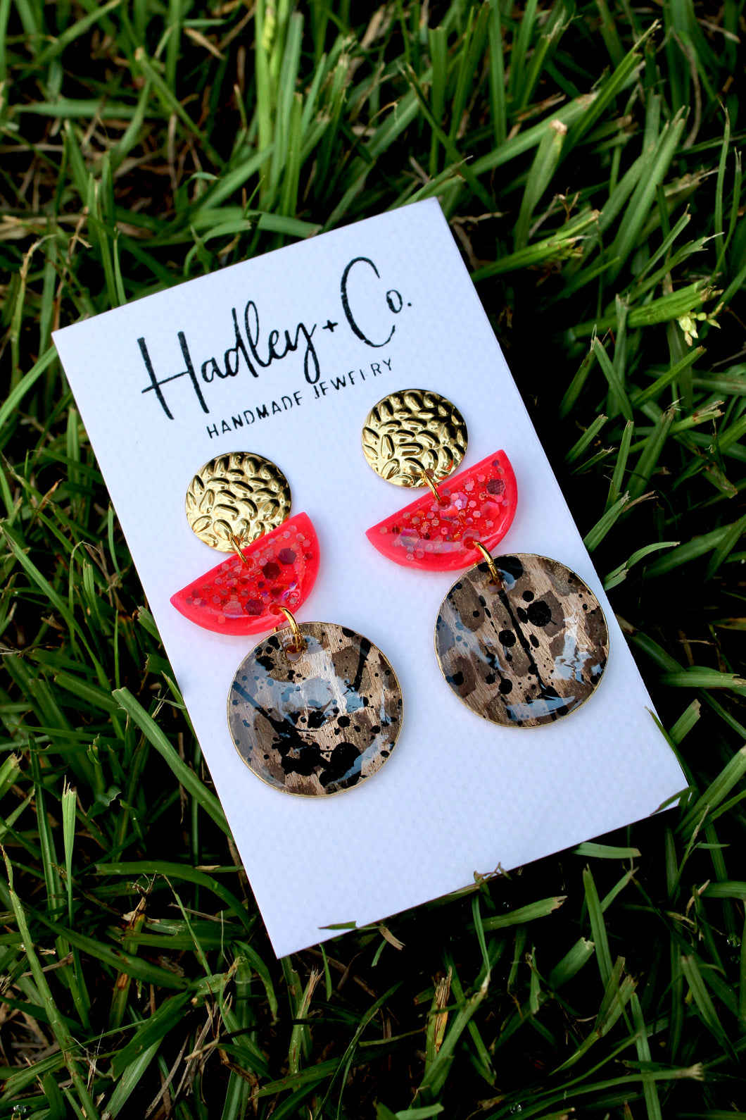 Brown coral Hadley + co earrings