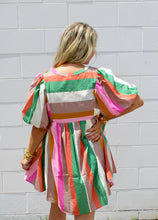 Load image into Gallery viewer, Colorful stripe dress
