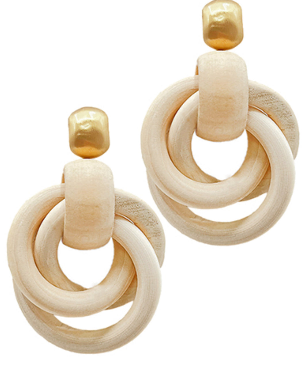 Circe link ivory earrings