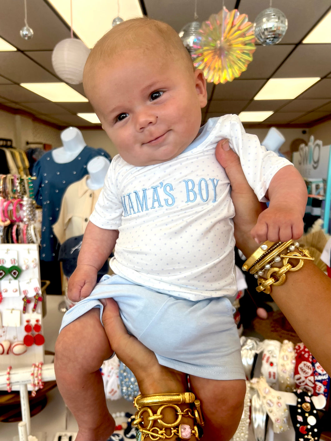 Mamas boy shorts set