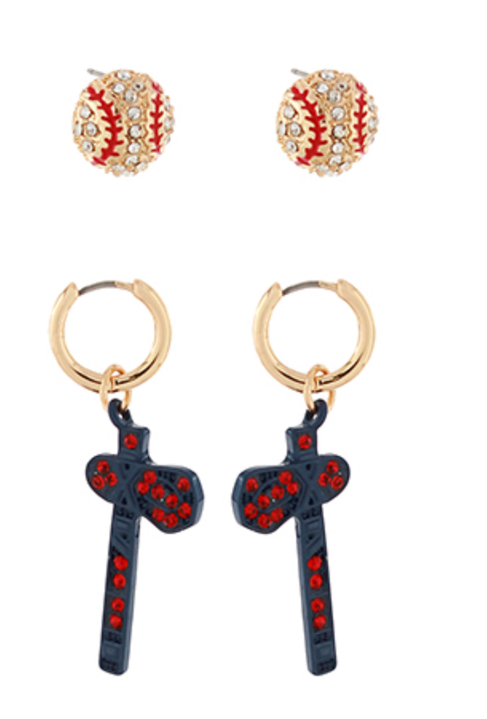 Tomahawk huggie earring pack