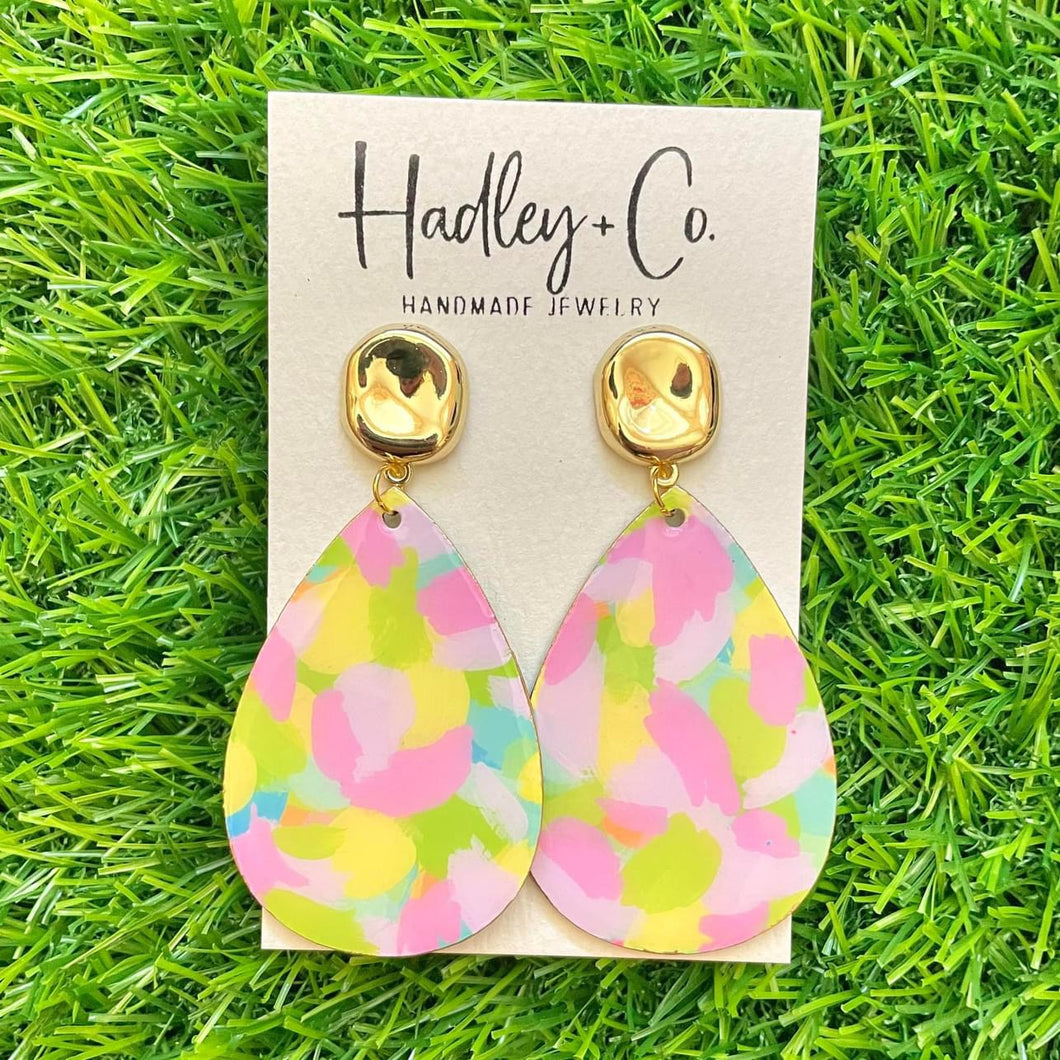 Pastel brushstroke Hadley + co earrings