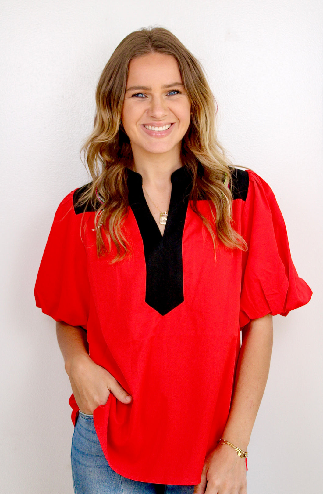 Red black top