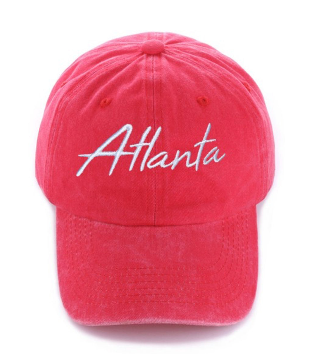 Red Atlanta hat