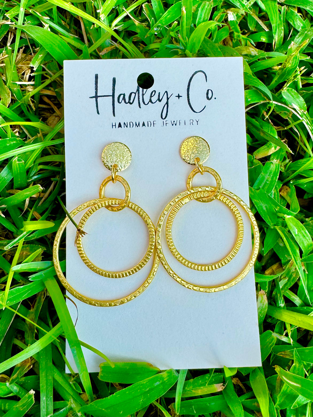 Gold layered gold stud Hadley +co earrings