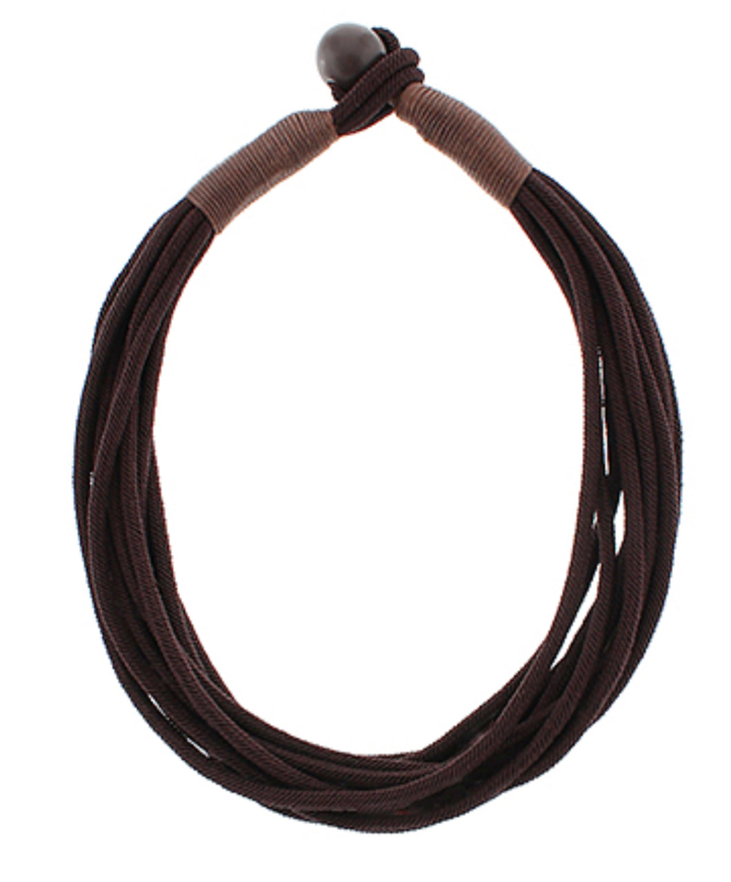 Brown rope necklace