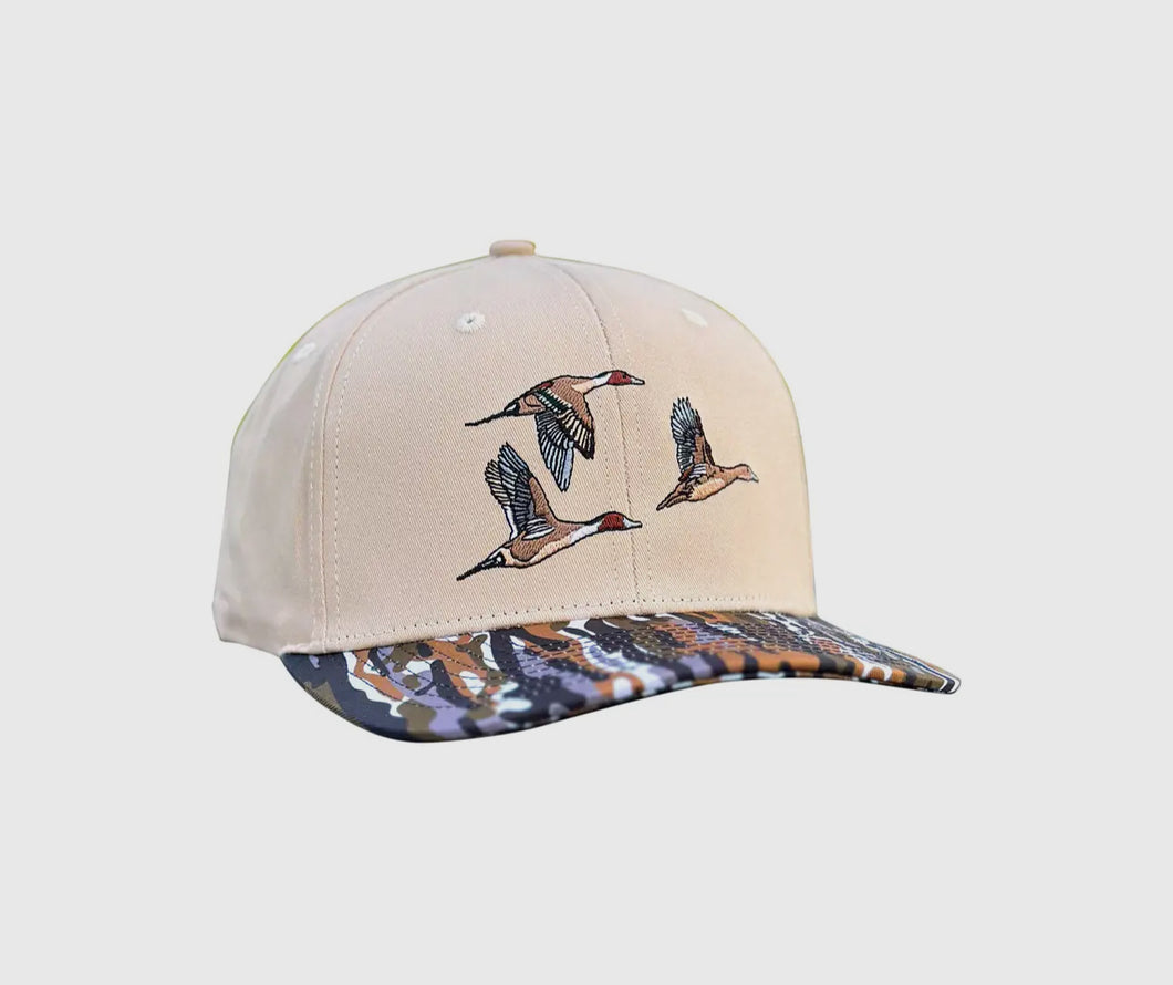 Cream chasin tail camo hat- embry outfitters