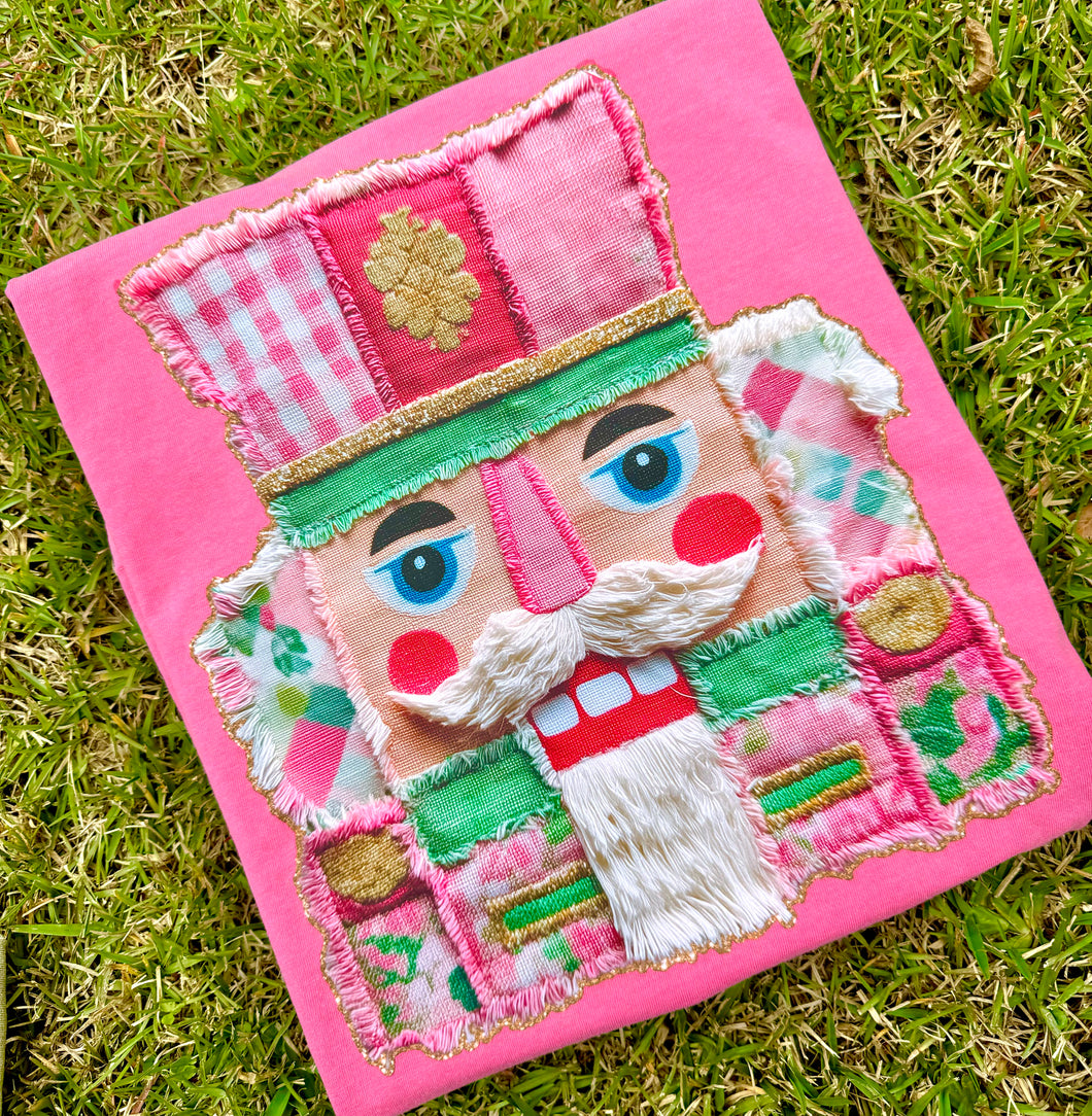Faux fabric nutcracker tee