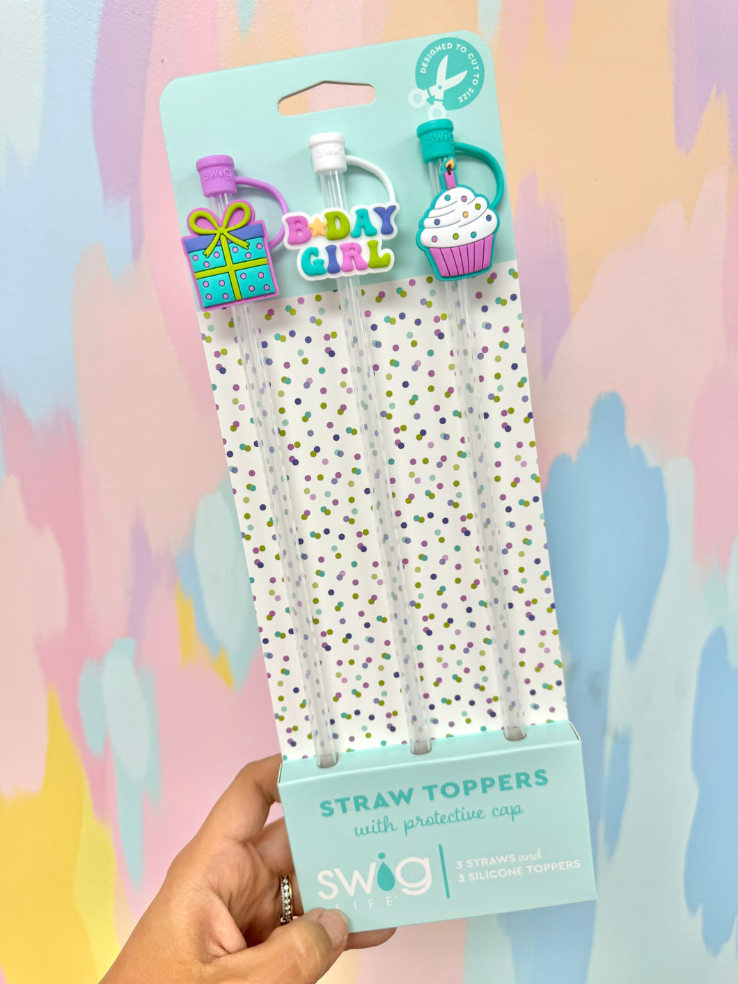 Make a wish straw topper set- swig
