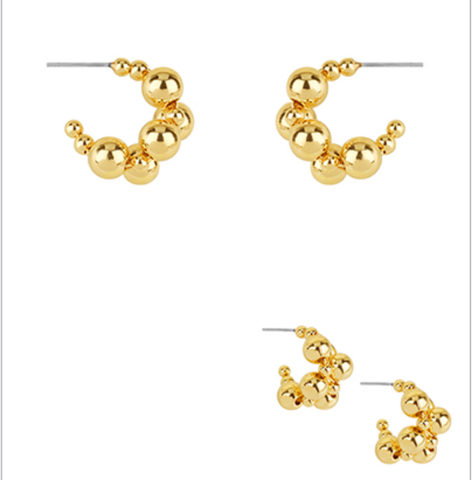 Gold cluster hoops