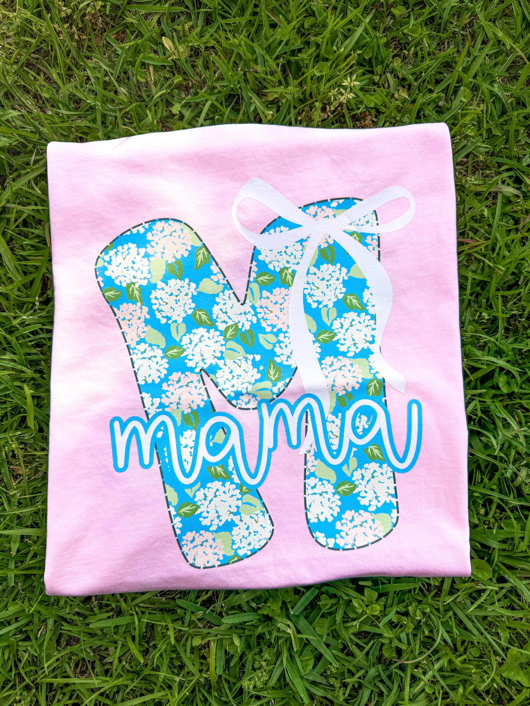 Pink floral mama tee