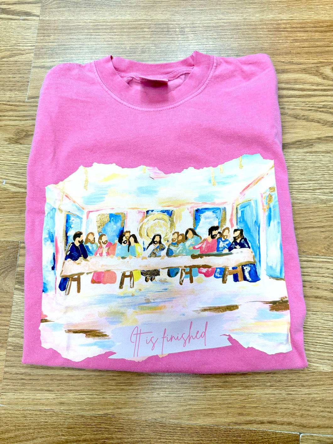 Pink The Last Supper tee