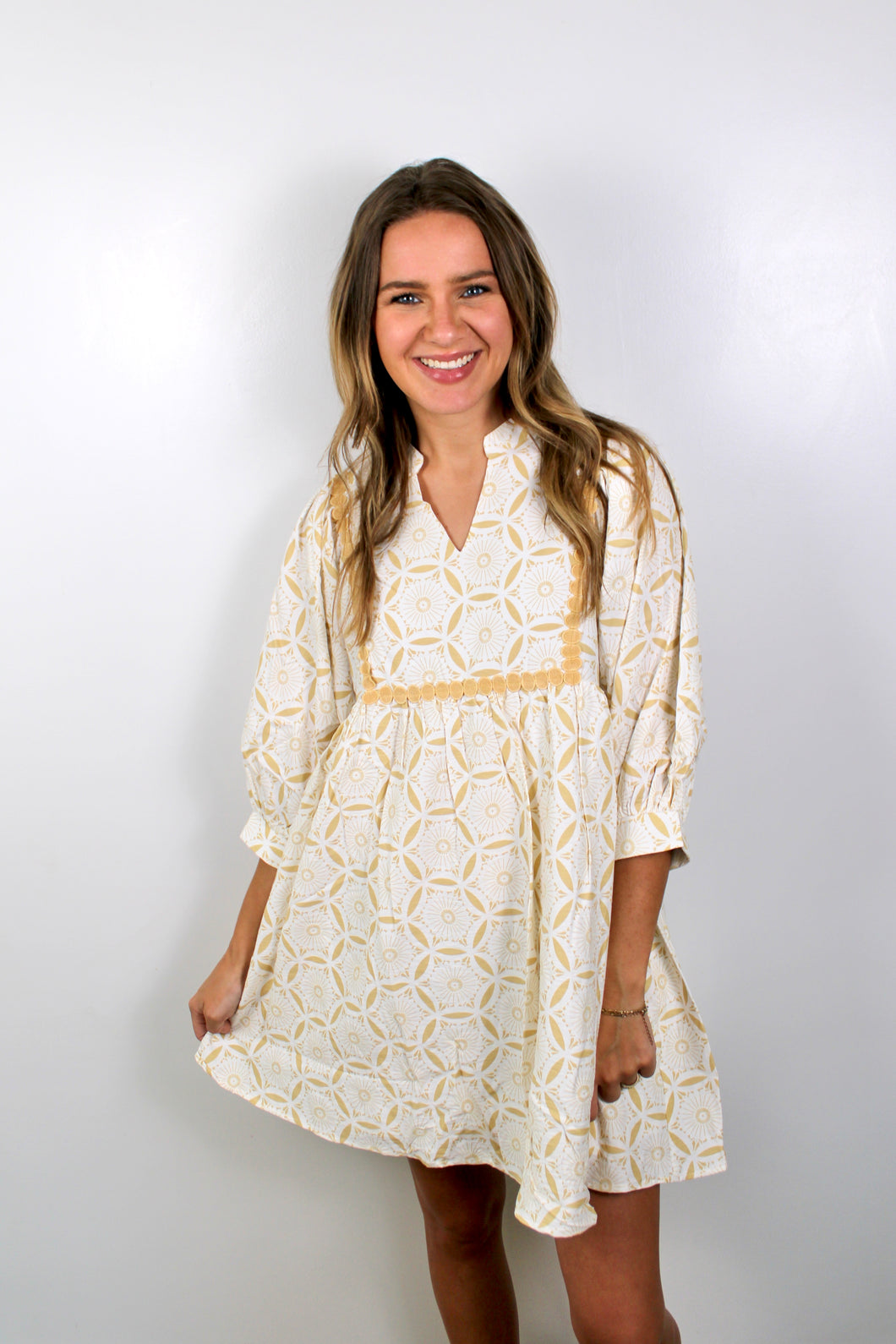 Taupe Ivory  dress