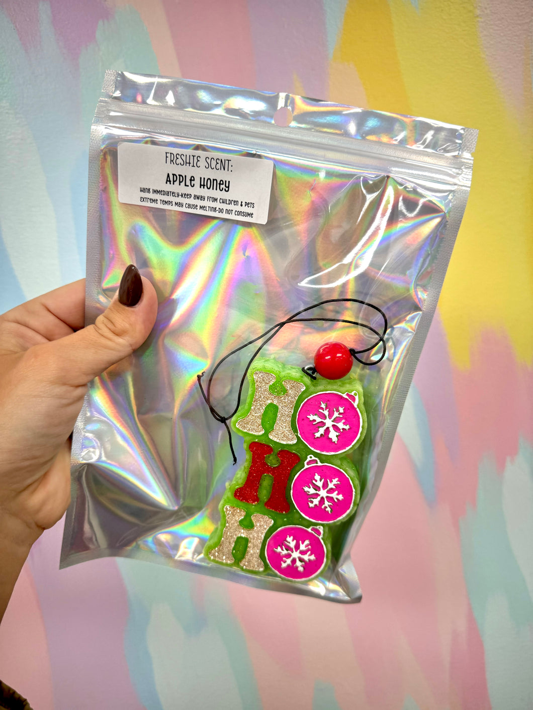 Hohoho ornament freshie