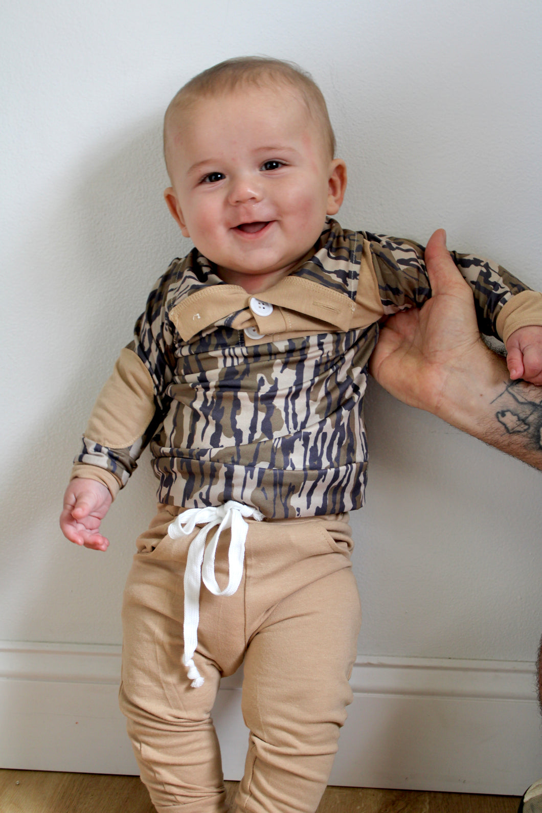 Boys camo pants set