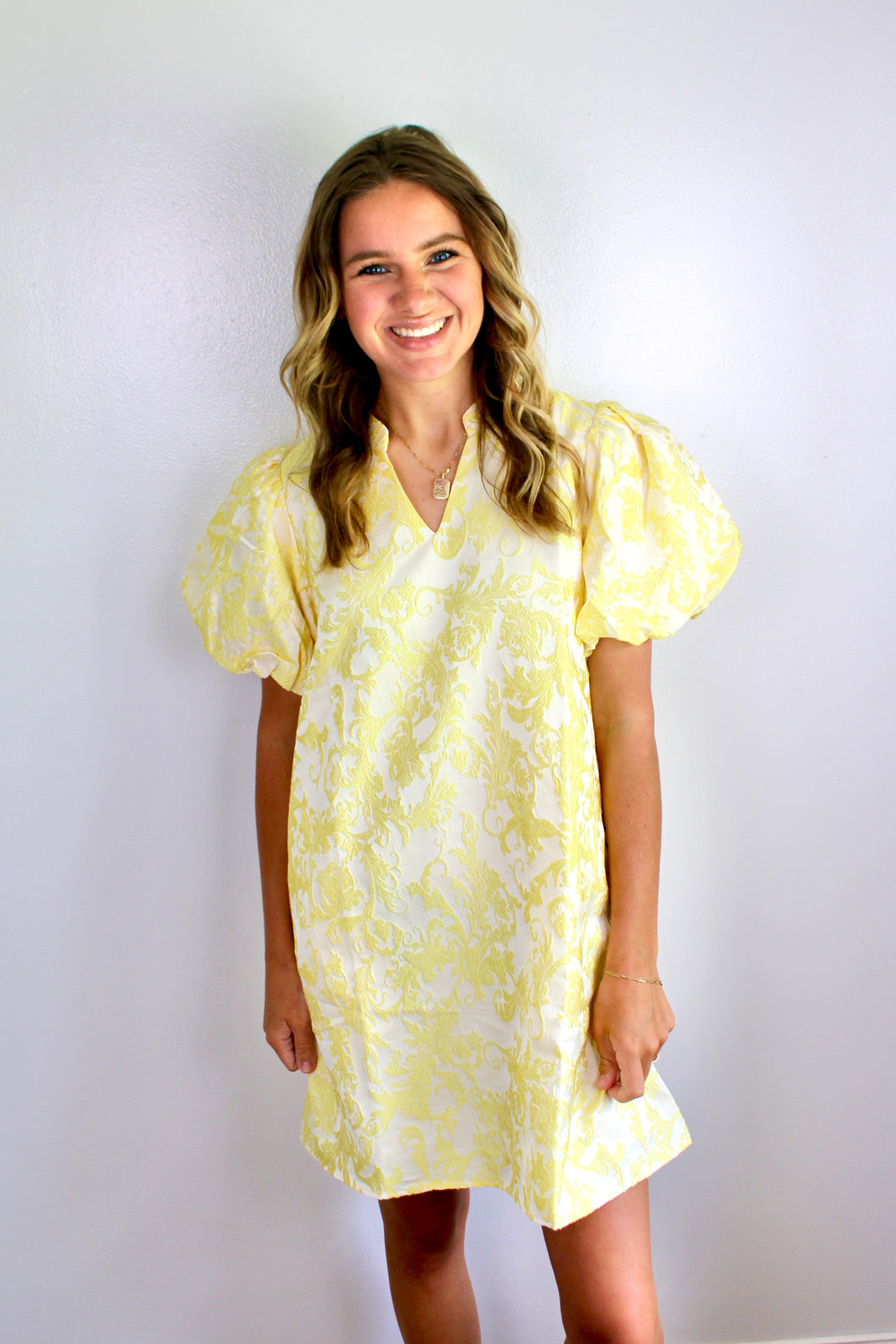 Butter yellow dress