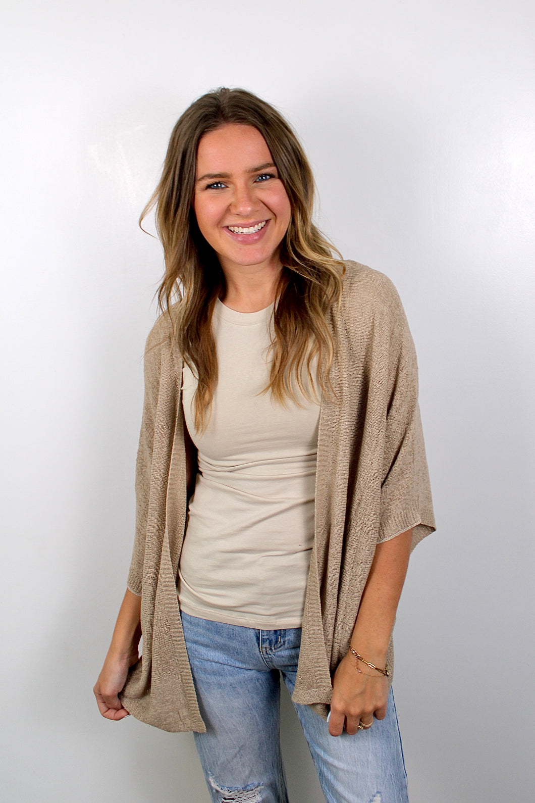 Oatmeal dolman cardigan
