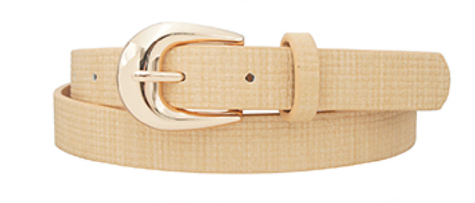 Beige gold belt