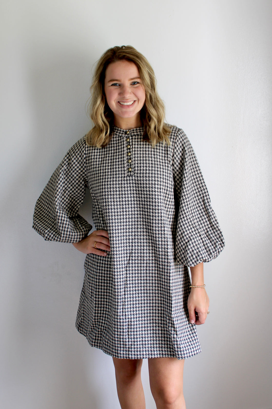 Hounds tooth dress