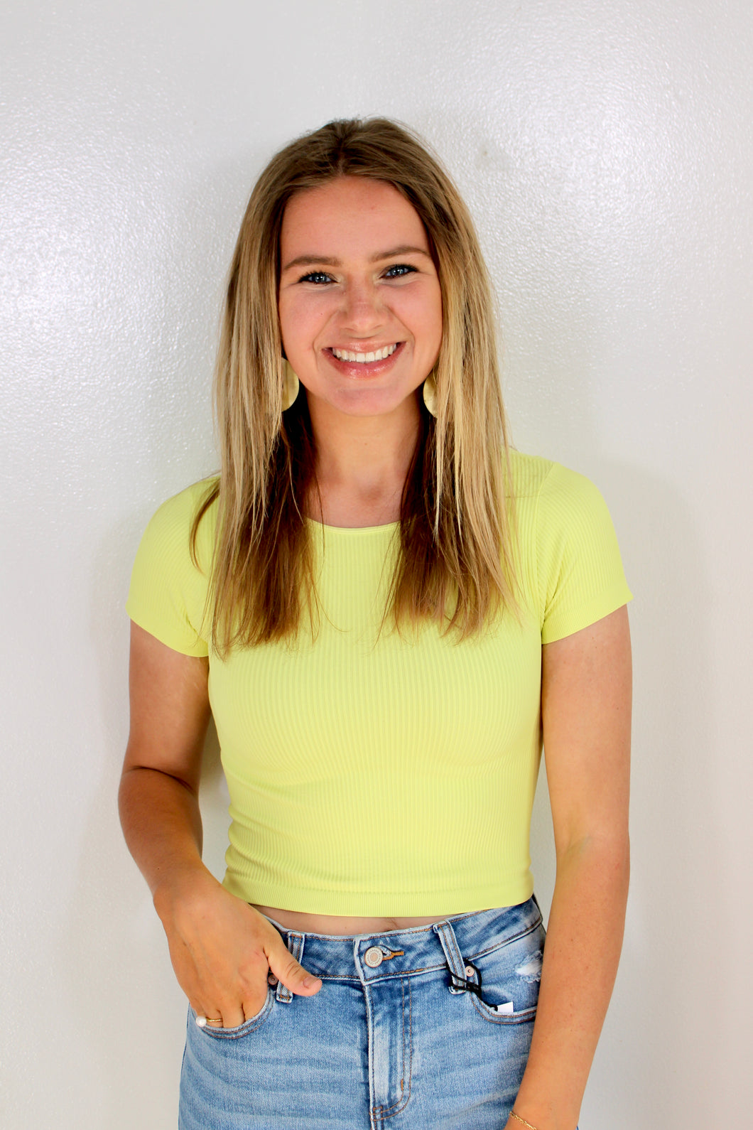 Yellow one size top